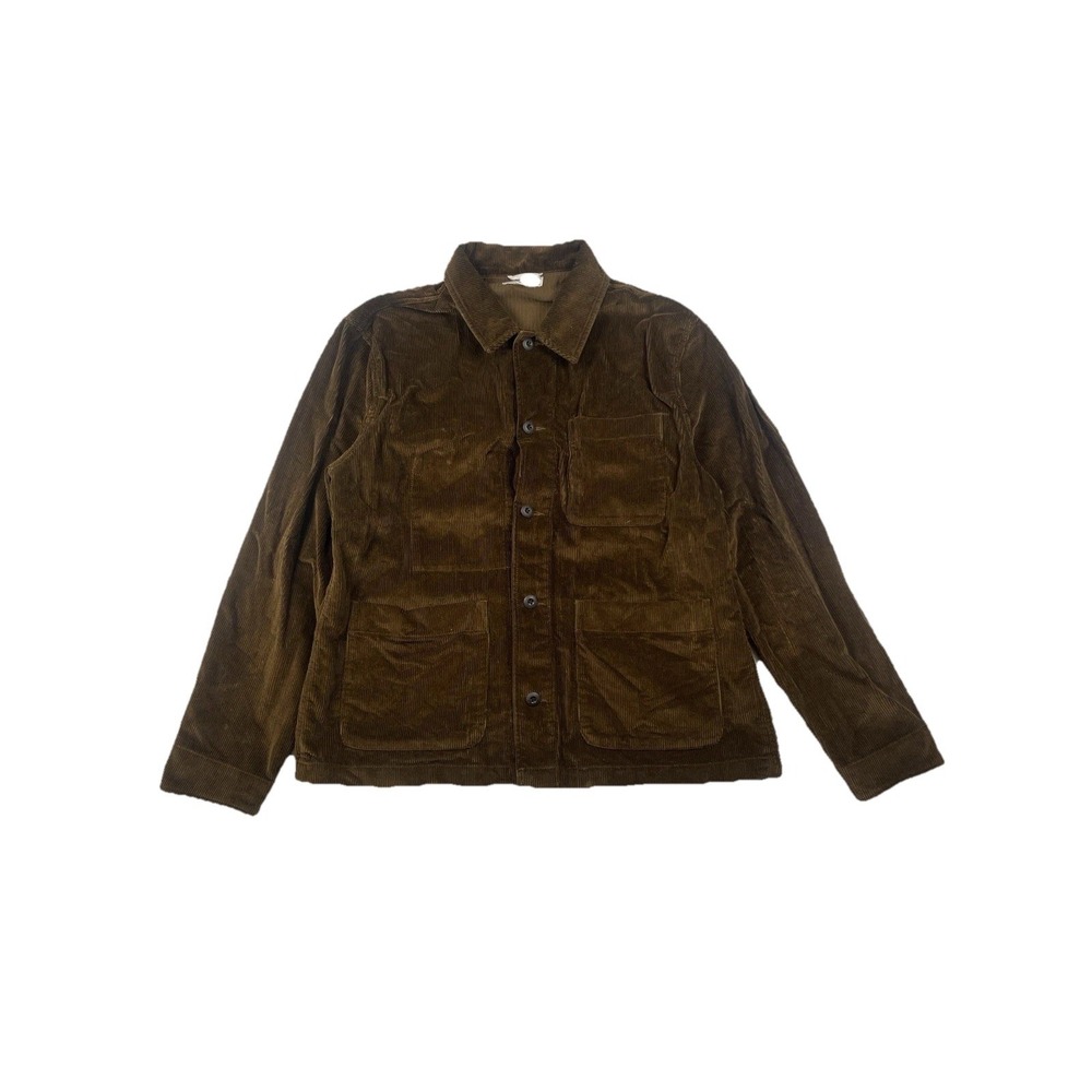 Wallace & Barnes Mens Size XL Brown Corduroy Chore Coat J Crew